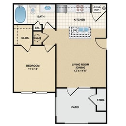 1 bedroom, 1 bathroom  at Stonepost Ranch, Overland Park, KS, 66221