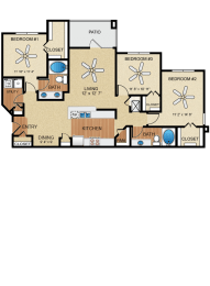 3 bedroom, 2 bathroom