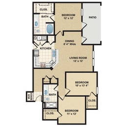 3 bedroom, 2 bathroom  at Stonepost Ranch, Overland Park, KS