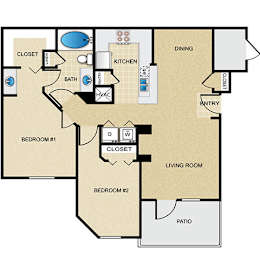 2 bedroom, 1 bathroom at Wade Crossing Apartment Homes , Texas 75035