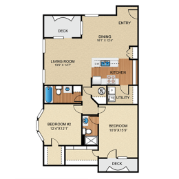 the floor plan of hazelwood apartments