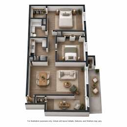 2 Bedroom, 1 Bathroom apartment for rent near Rosemont Road in Virginia Beach VA