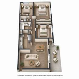 3 Bedroom, 1.5 Bathroom apartment for rent in Hampton Roads Virginia