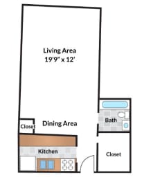  Floor Plan Renovated Studio 03 Tier