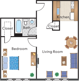 a floor plan of a house