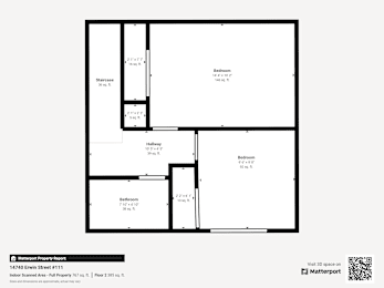 a floor plan of a 1 bedroom floor plan with a bathroom and a living room