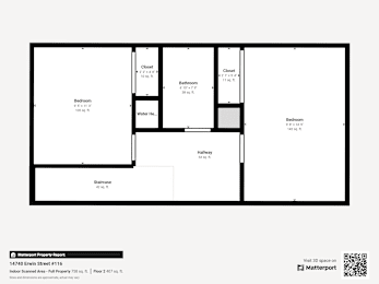 Floor Plan 2 Bed 1.5 Bath