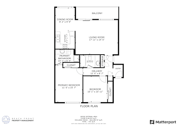 a floor plan of a home with a bedroom and a living room