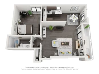  Floor Plan 1x1