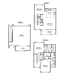 the floor plans for the units