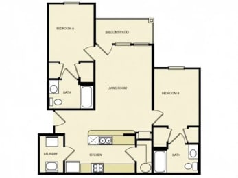  Floor Plan 2x2