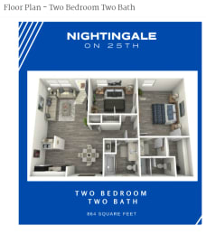 a nightingale floor plan two bedroom two bath