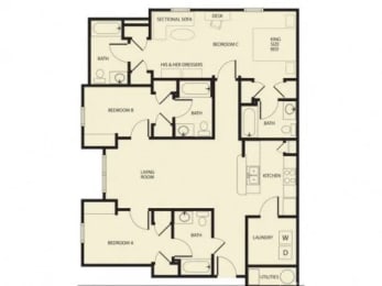  Floor Plan 3x4