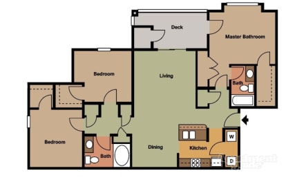 a blueprint of a floor plan of a house