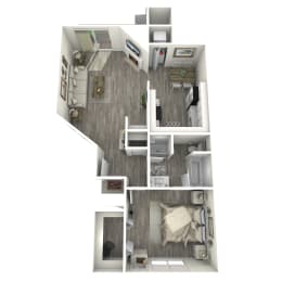 bedrooms floor plan | apartments for rent in brookhaven ga | the mille brook