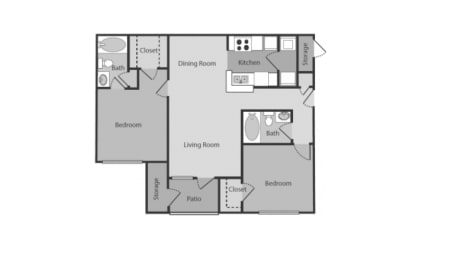 my home in a floor plan