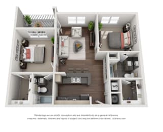 2 Bedroom 2 Bathroom