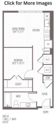 a floor plan of a bedroom apartment