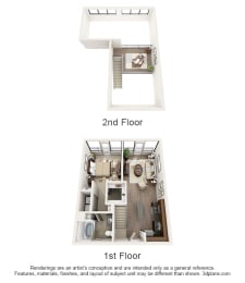 one bedroom townhome in fort worth apartments