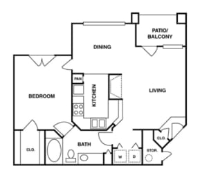 a floor plan of the crossings