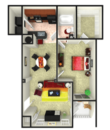 floor plan options in our apartments in webster tx