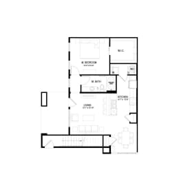 A4 Floor Plan at Hermosa Village, Leander, 78641