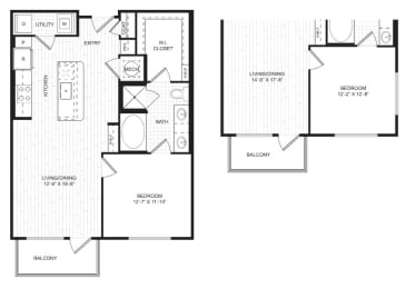 a blueprint of a floor plan of a house