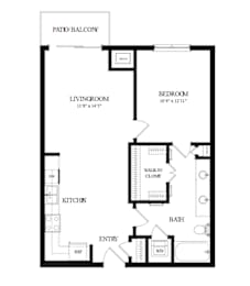 A black and white image of a floor plan for a home.