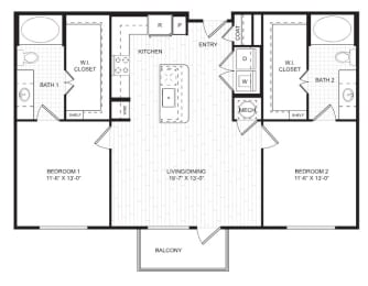 a schematic of a floor plan of a house