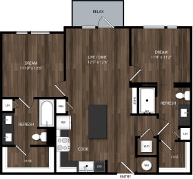rittenritten apartments the edison floor plan