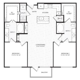 a schematic of a floor plan of a house