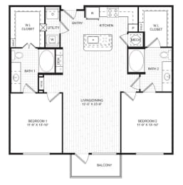 a schematic of a floor plan of a house