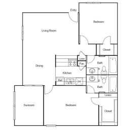a floor plan of a house
