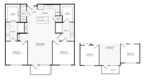 a blueprint of a floor plan of a house