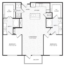 a schematic of a floor plan of a house