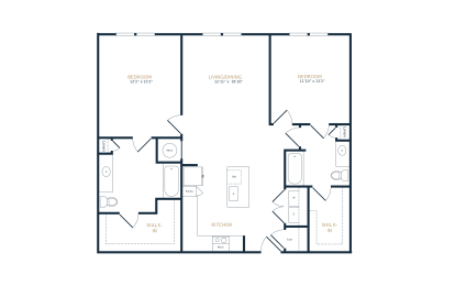 2 bedroom floorplans