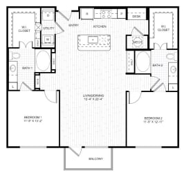 a schematic of a floor plan of a house