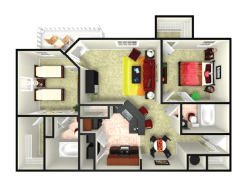 floor plan options in our apartments in webster tx