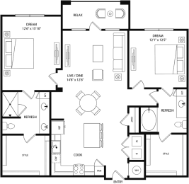 a floor plan of a house