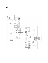 Architect's rendering of the B5 Floor Plan