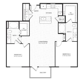 a schematic of a floor plan of a house