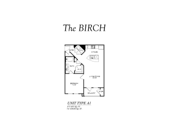  Floor Plan A1 - The Birch