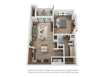 1 bedroom apartment