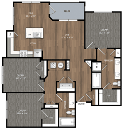 c2 floor plan in midland tx apartments