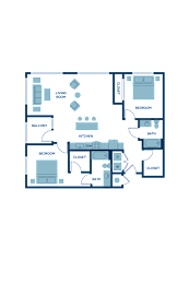 a floor plan of a home with a bedroom and a living room