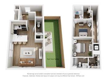 A set of four images showing different floor plans of a house.