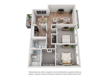 a floor plan of a house with a bedroom