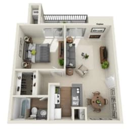 a bedroom floorplan of a 1 bedroom192 sq ft house