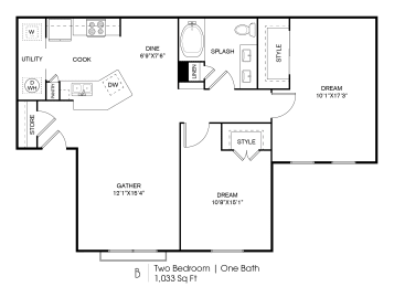  Floor Plan MIL-B1