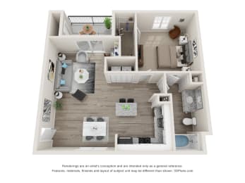 bedroom floor plan of a 2103 sqft house